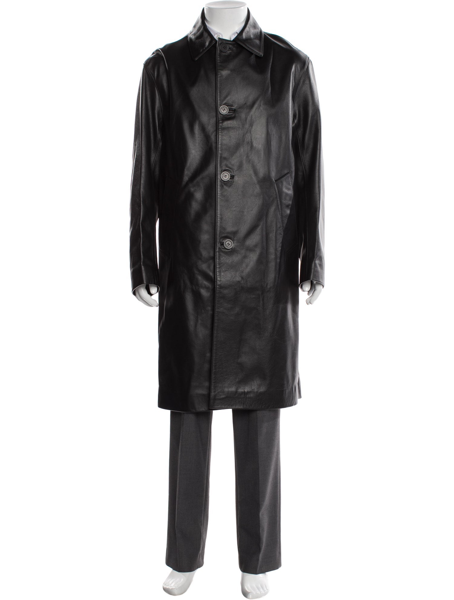Sandro Leather Trench Coat w/ Tags