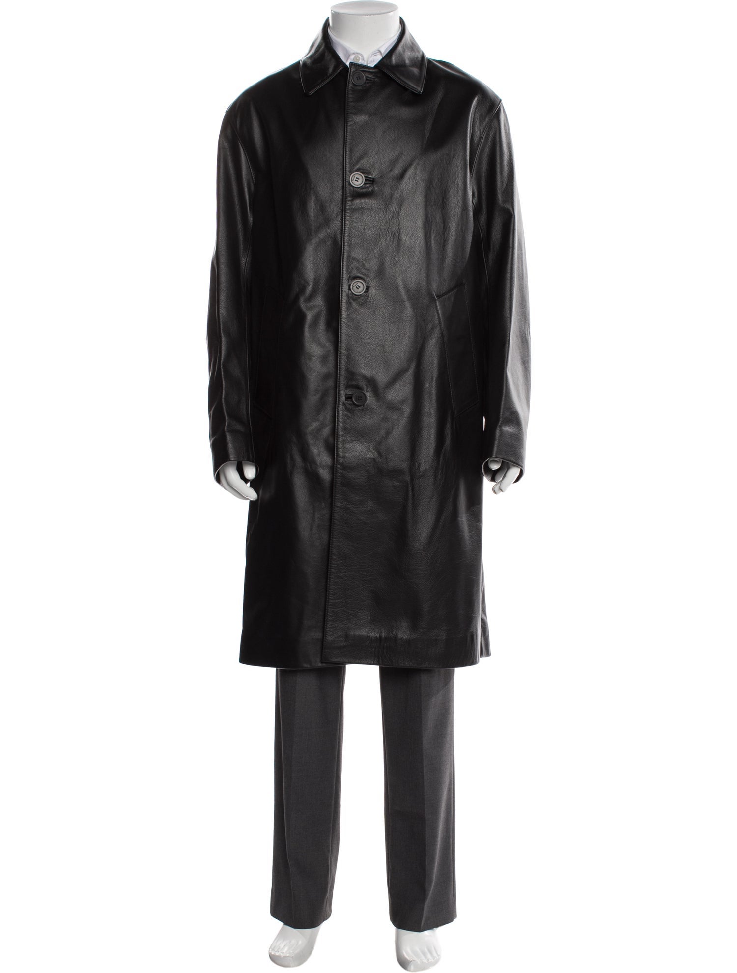 Sandro Leather Trench Coat w/ Tags