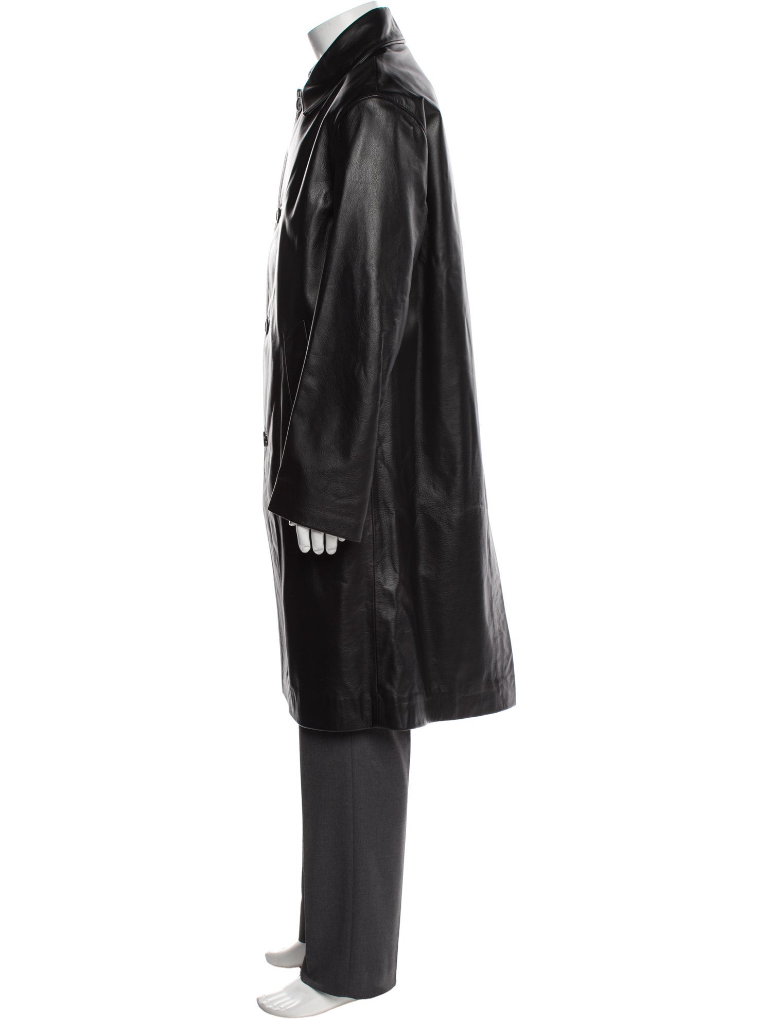 Sandro Leather Trench Coat w/ Tags