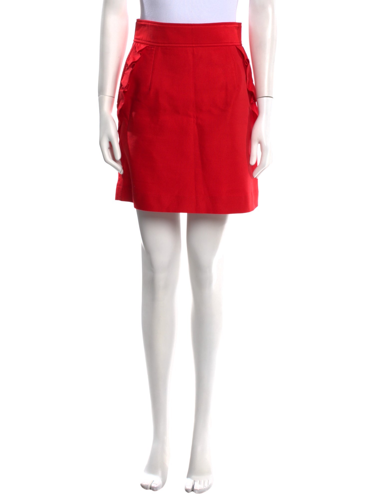 Sandro Ruffle Embellishment Mini Skirt