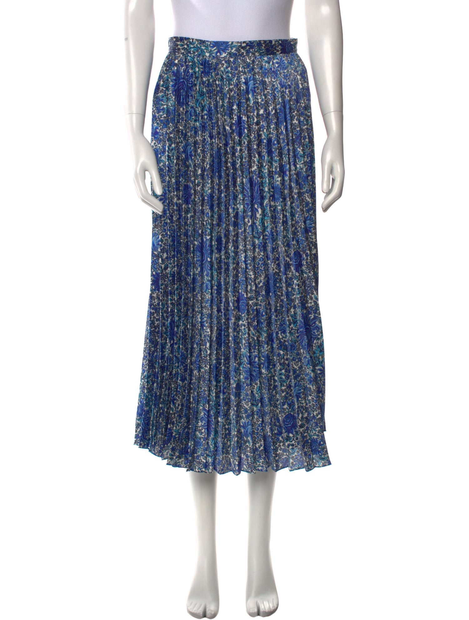 Sandro Floral Print Midi Length Skirt