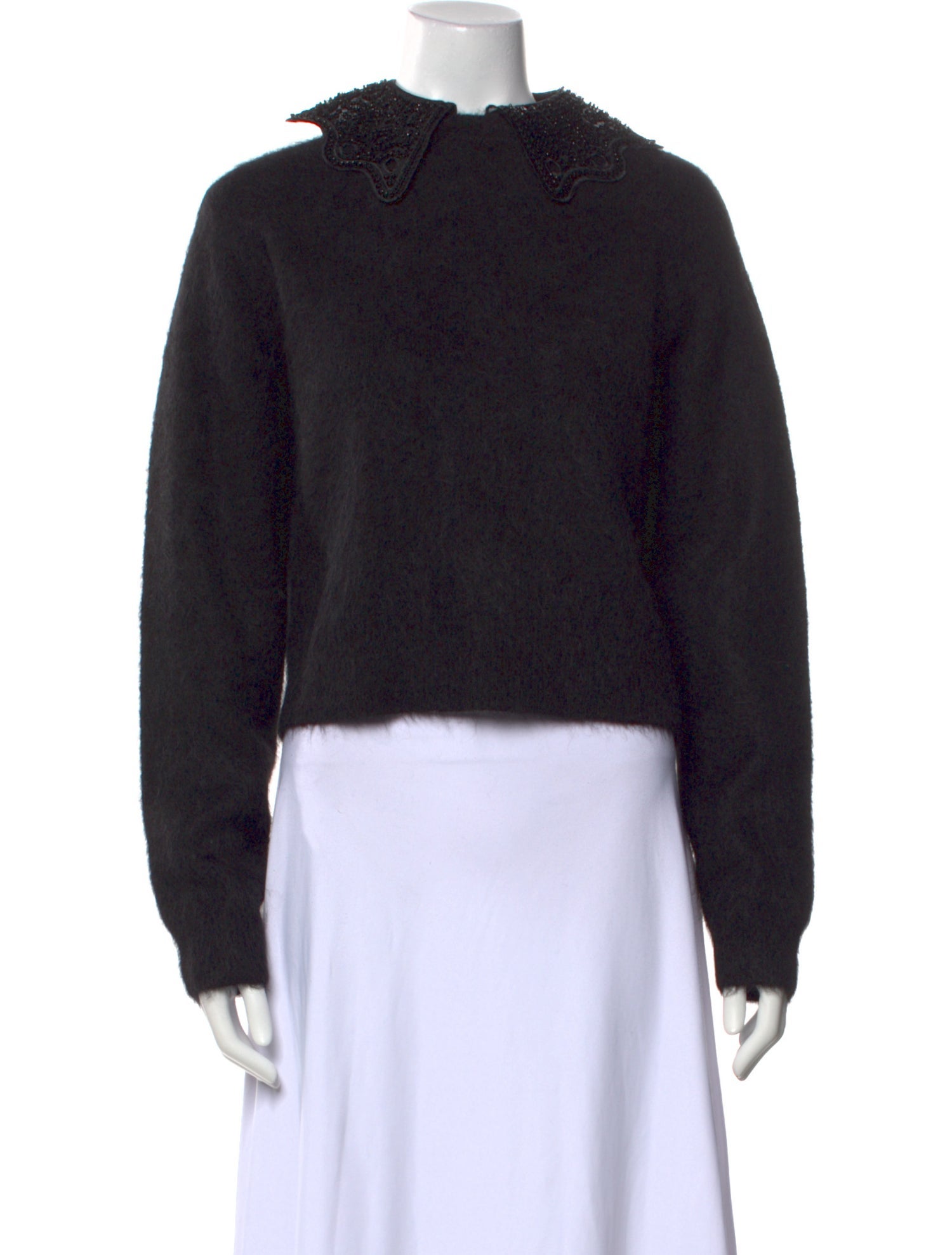 Sandro Alpaca Crew Neck Sweater