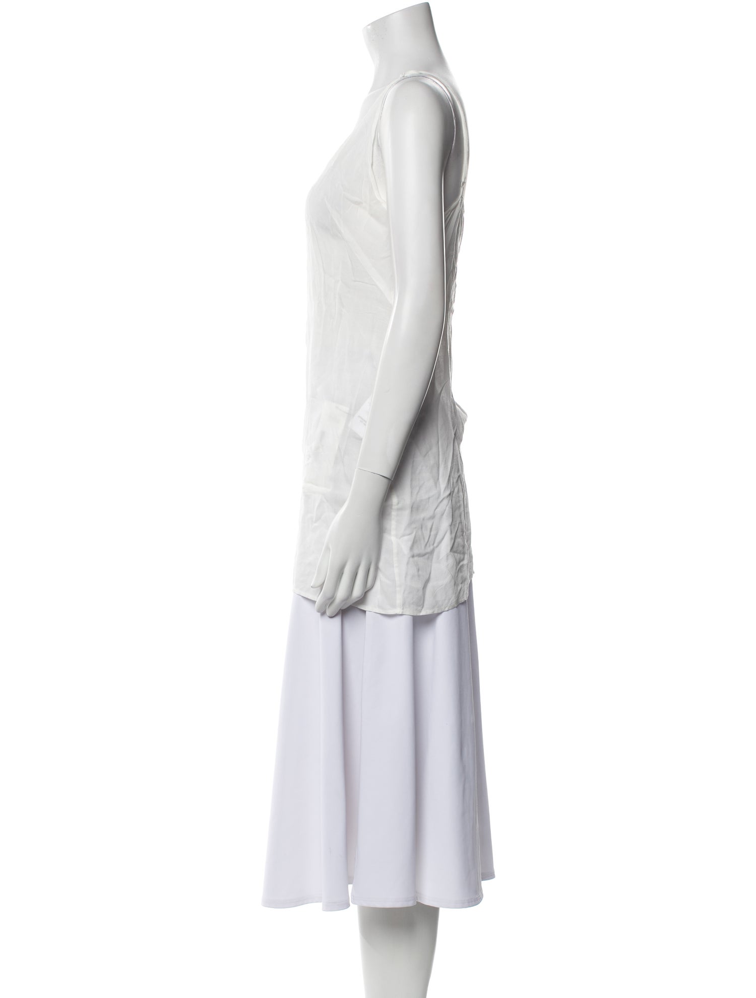 Sandro V-Neck Sleeveless Tunic