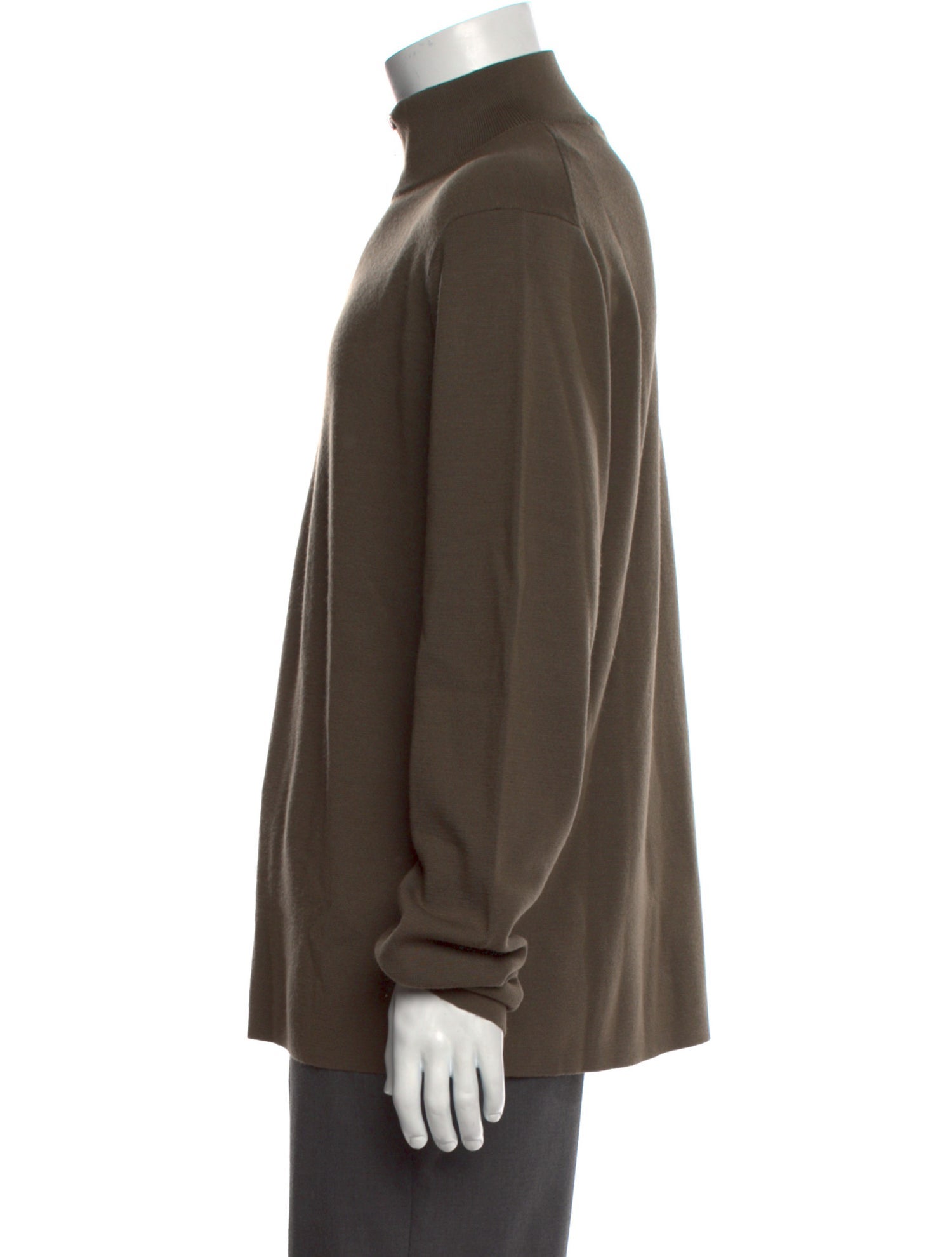 Sandro Wool Mock Neck Polo Sweater w/ Tags