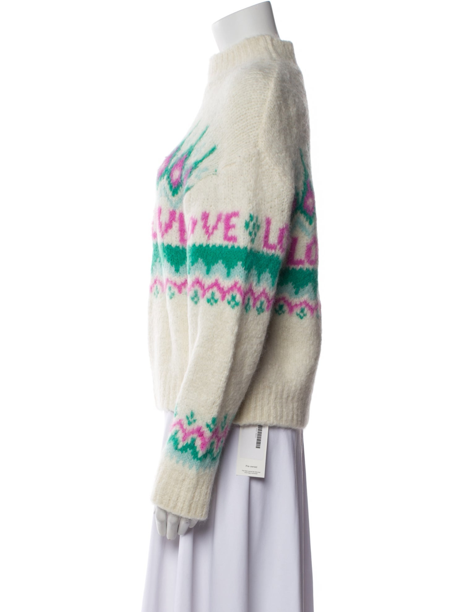 Sandro Printed Turtleneck Sweater w/ Tags