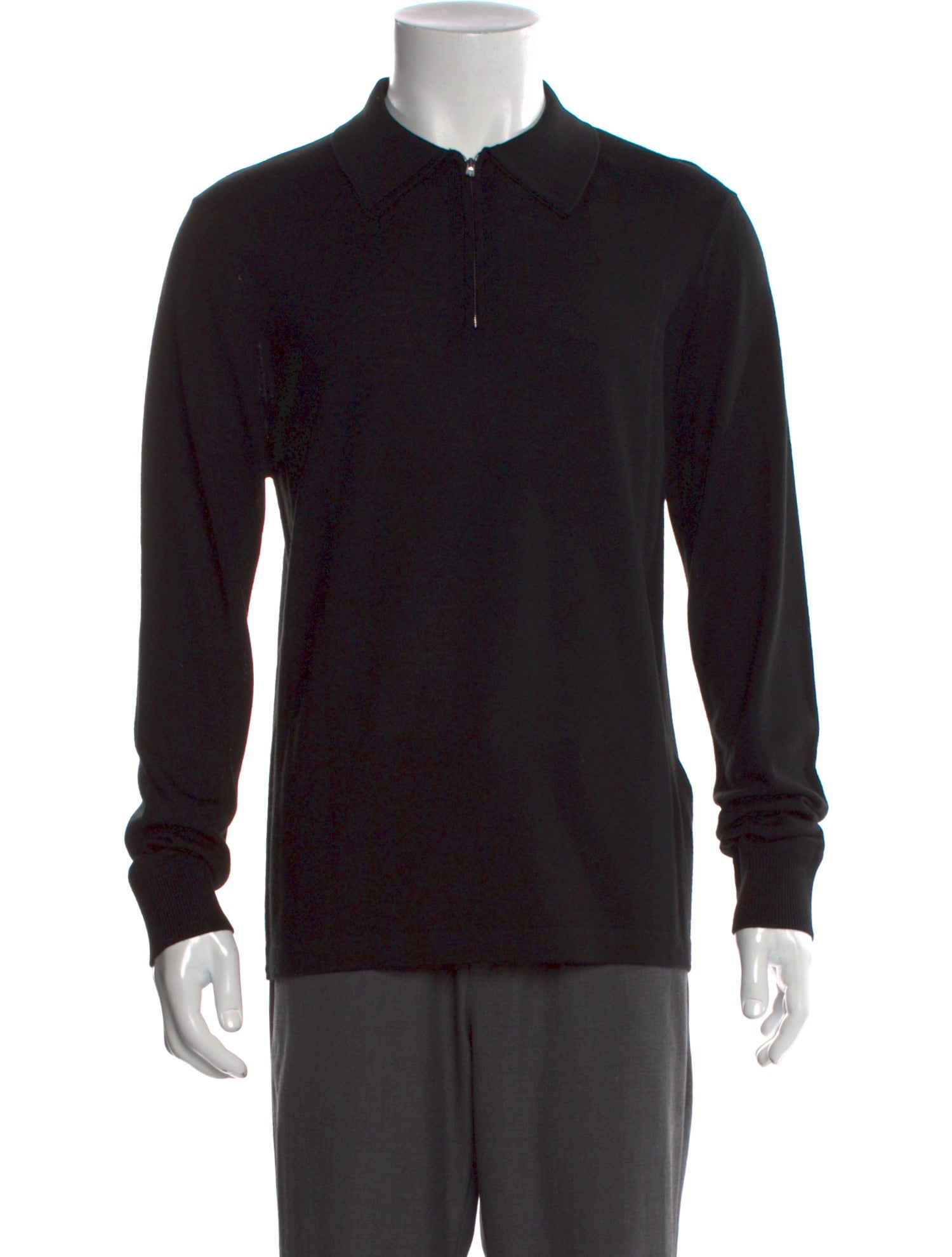 Sandro Wool Mock Neck Polo Sweater w/ Tags