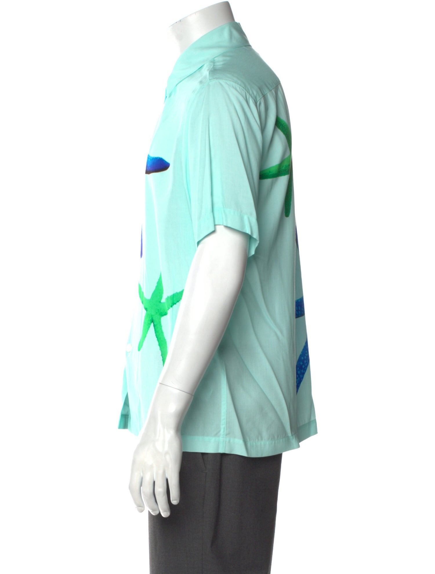 Sandro Graphic Print Short Sleeve Shirt w/ Tags