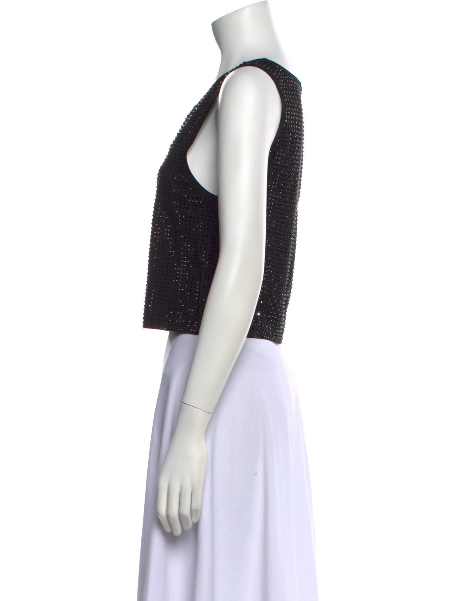 Sandro Scoop Neck Sleeveless Crop Top w/ Tags