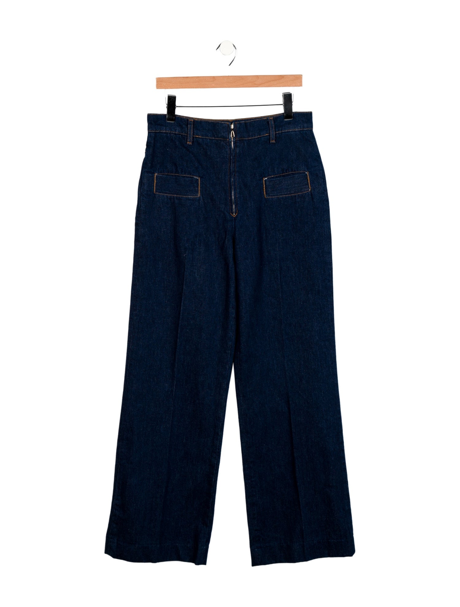 Sandro High-Rise Wide Leg Jeans