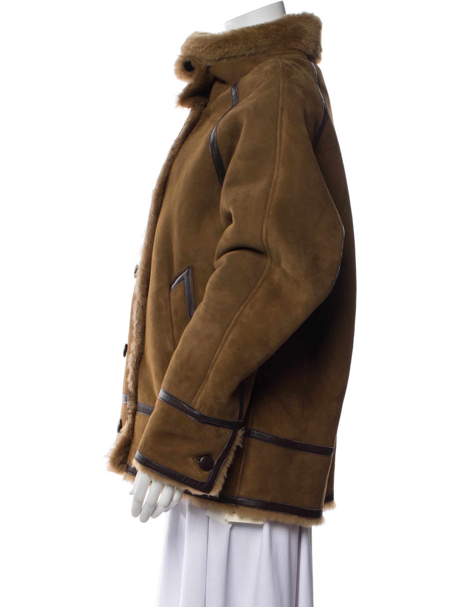 Sandro Shearling Fur Jacket