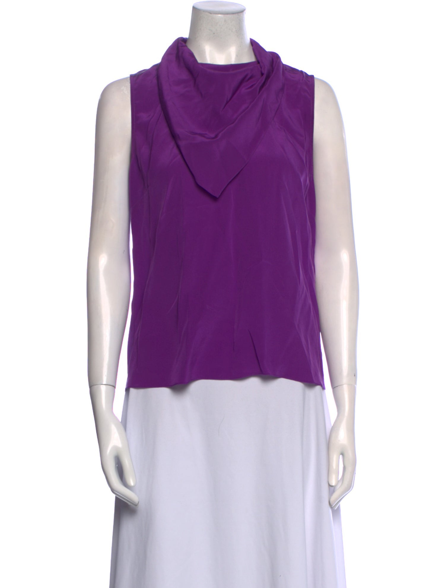 Sandro Silk Cowl Neck Top