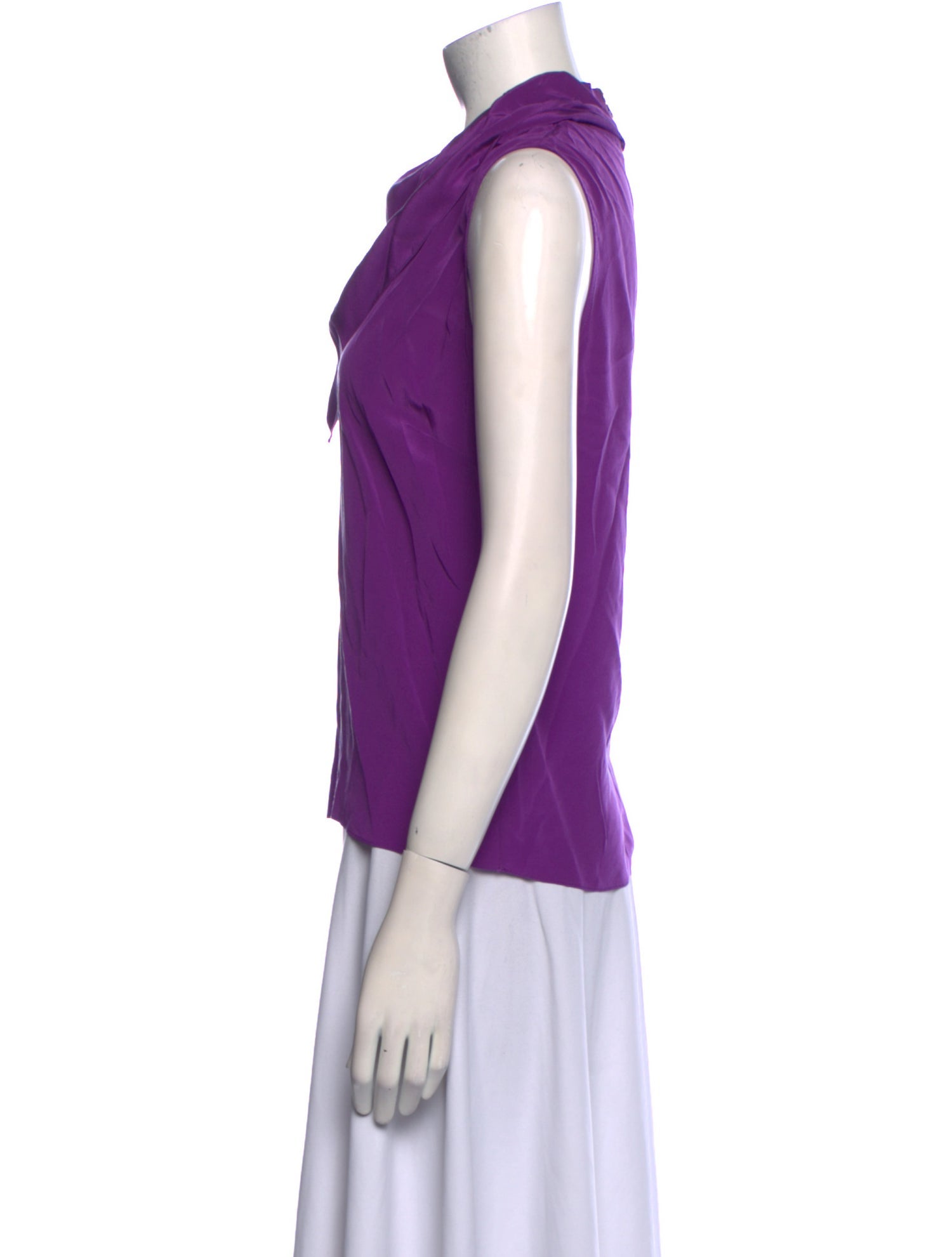 Sandro Silk Cowl Neck Top