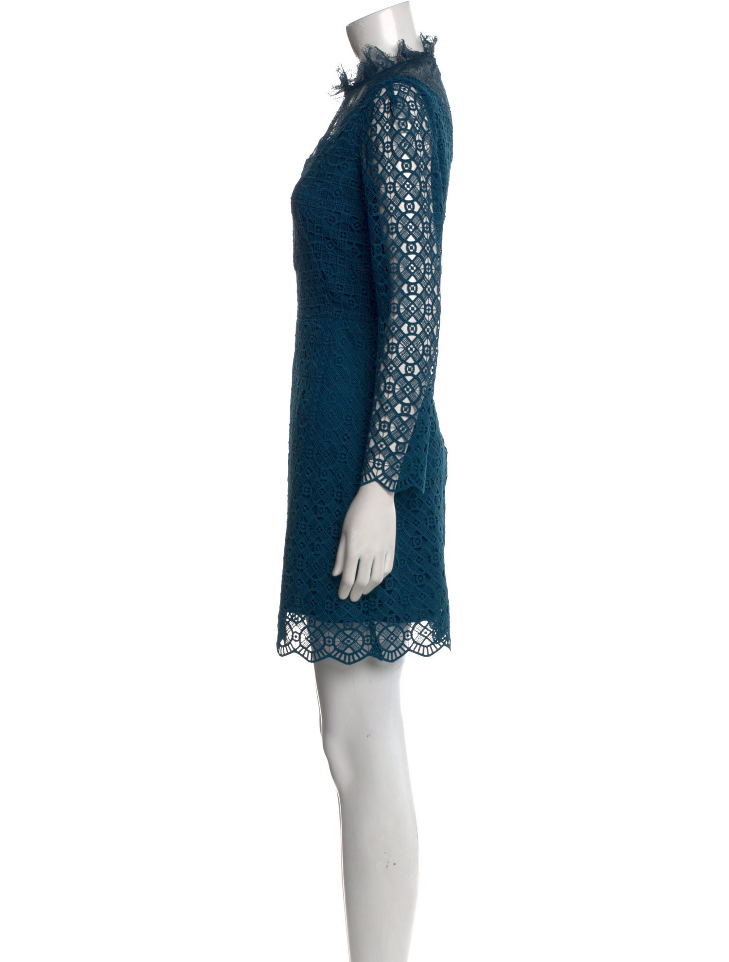 Sandro Lace Pattern Mini Dress