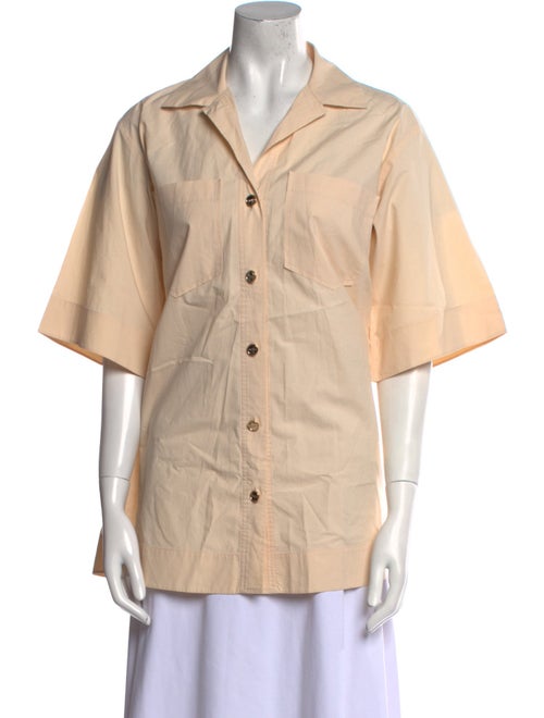 Sandro Short Sleeve Button-Up Top