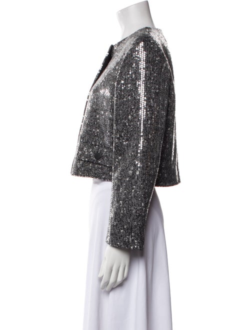 Sandro Tweed Pattern Evening Jacket