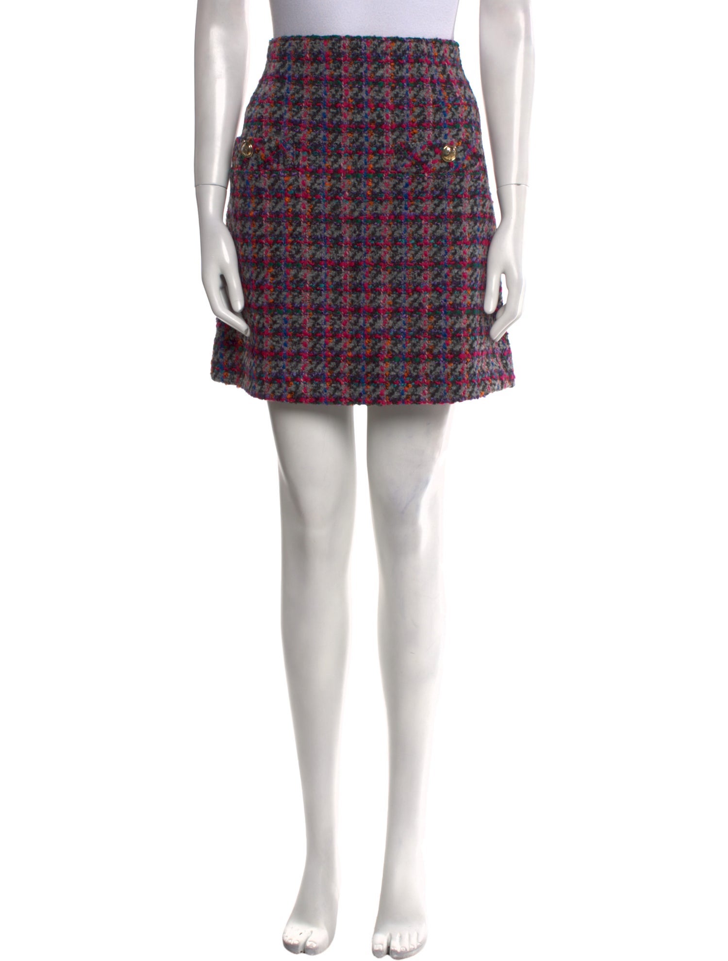 Sandro Houndstooth Print Mini Skirt w/ Tags