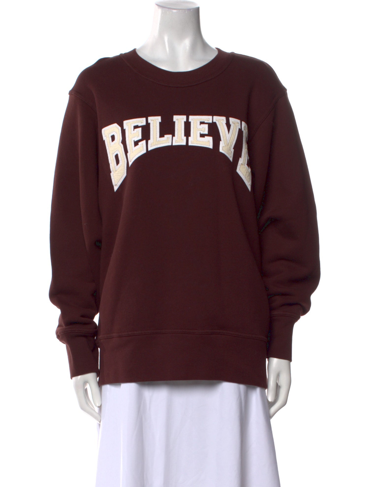 Sandro Graphic Print Crew Neck Sweatshirt