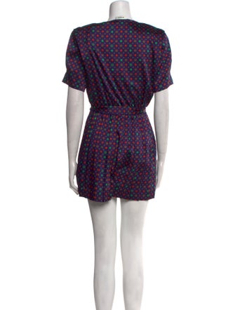 Sandro Printed V-Neck Romper