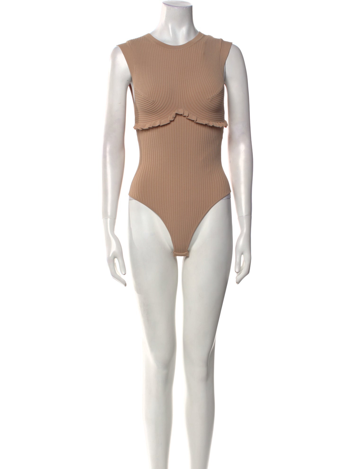 Sandro Crew Neck Sleeveless Bodysuit