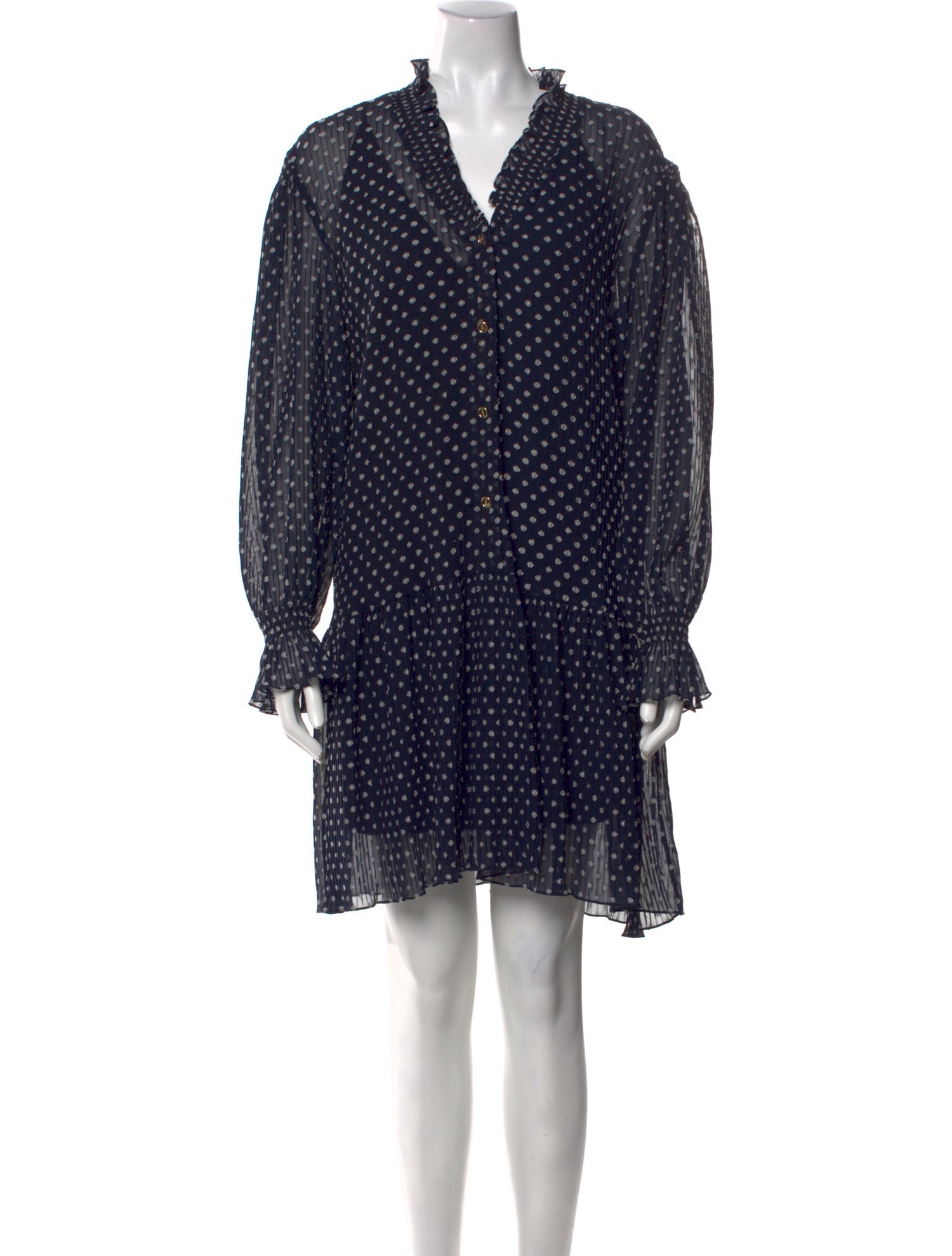 Sandro Printed Mini Dress