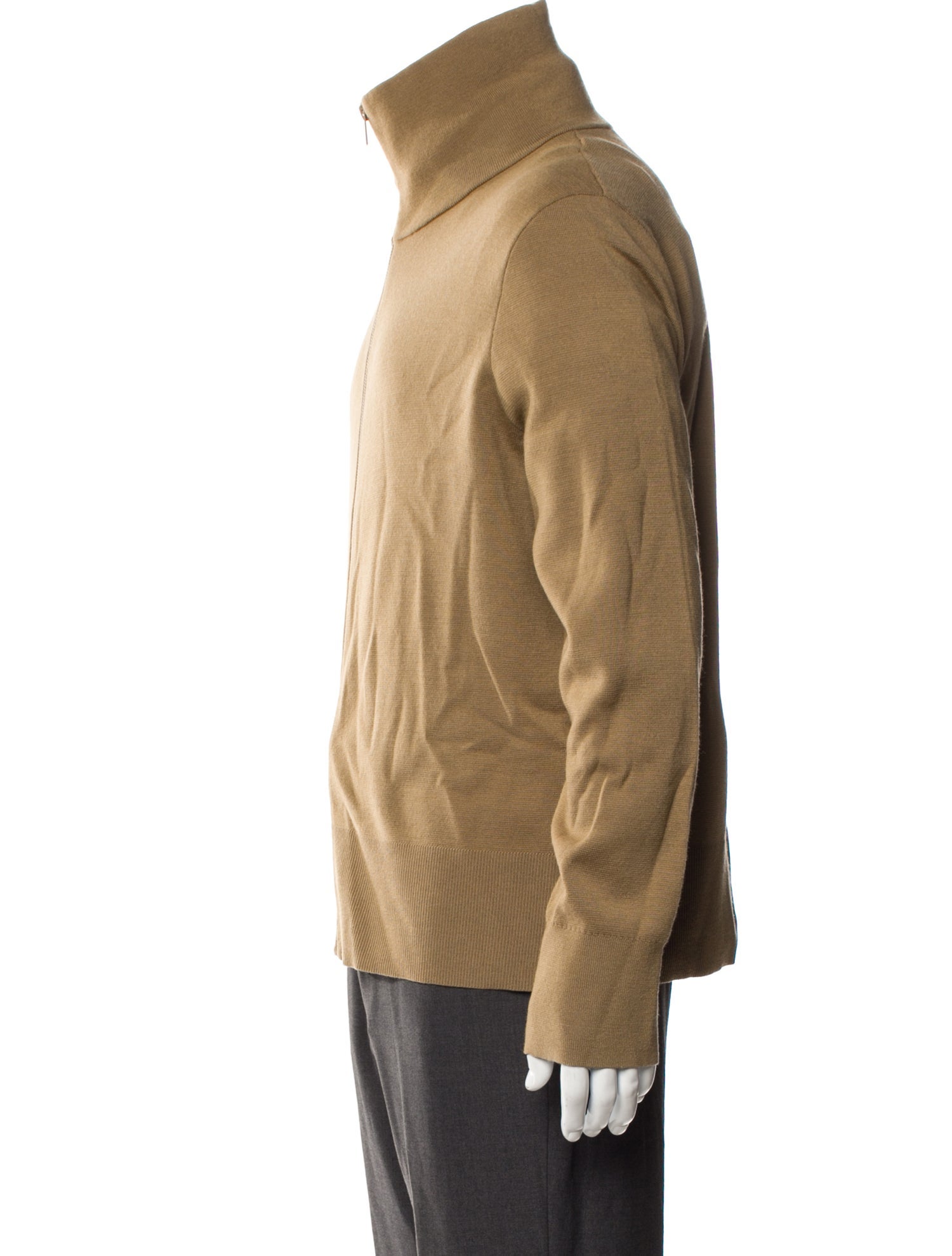 Sandro Wool Turtleneck Cardigan