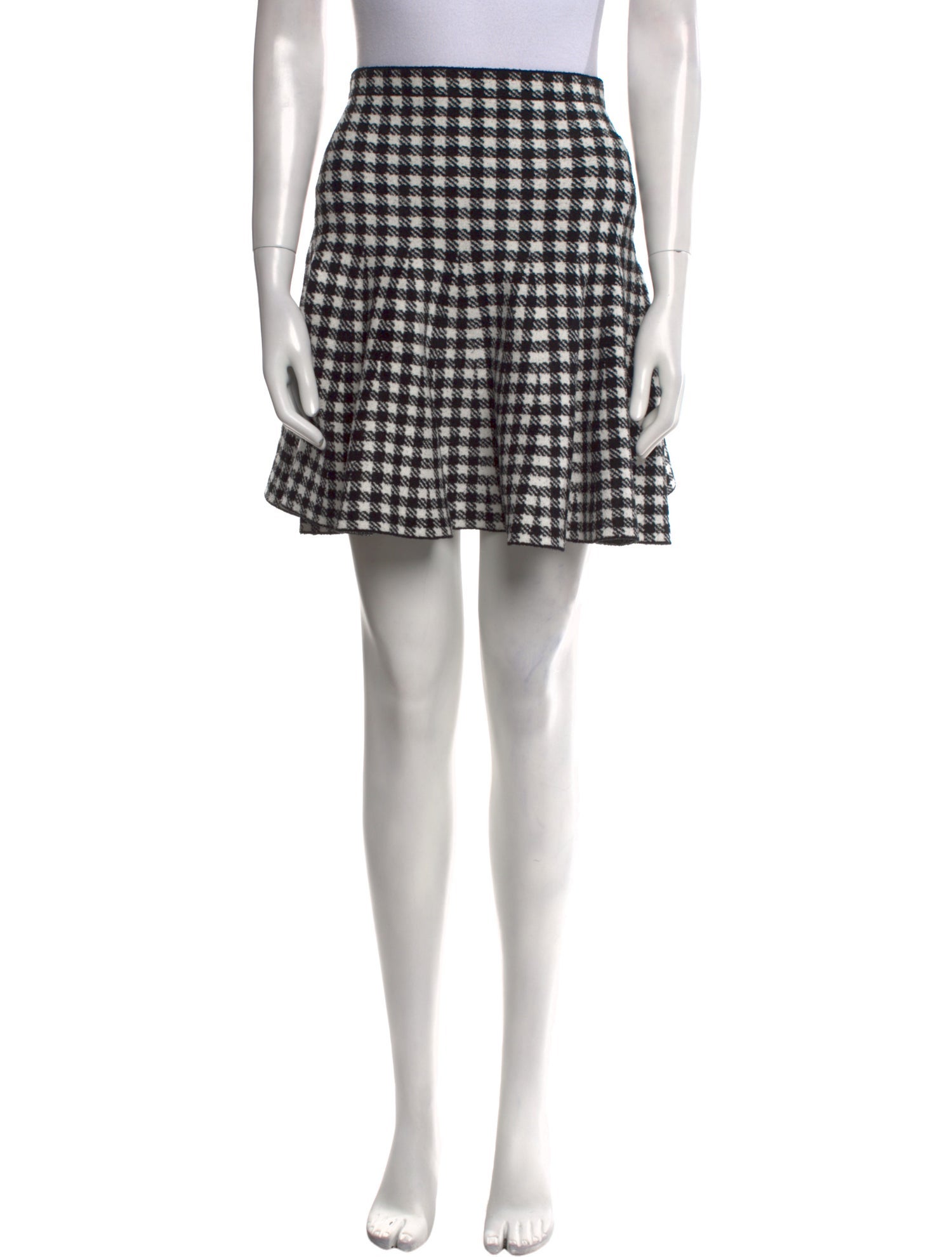 Sandro Houndstooth Print Mini Skirt w/ Tags