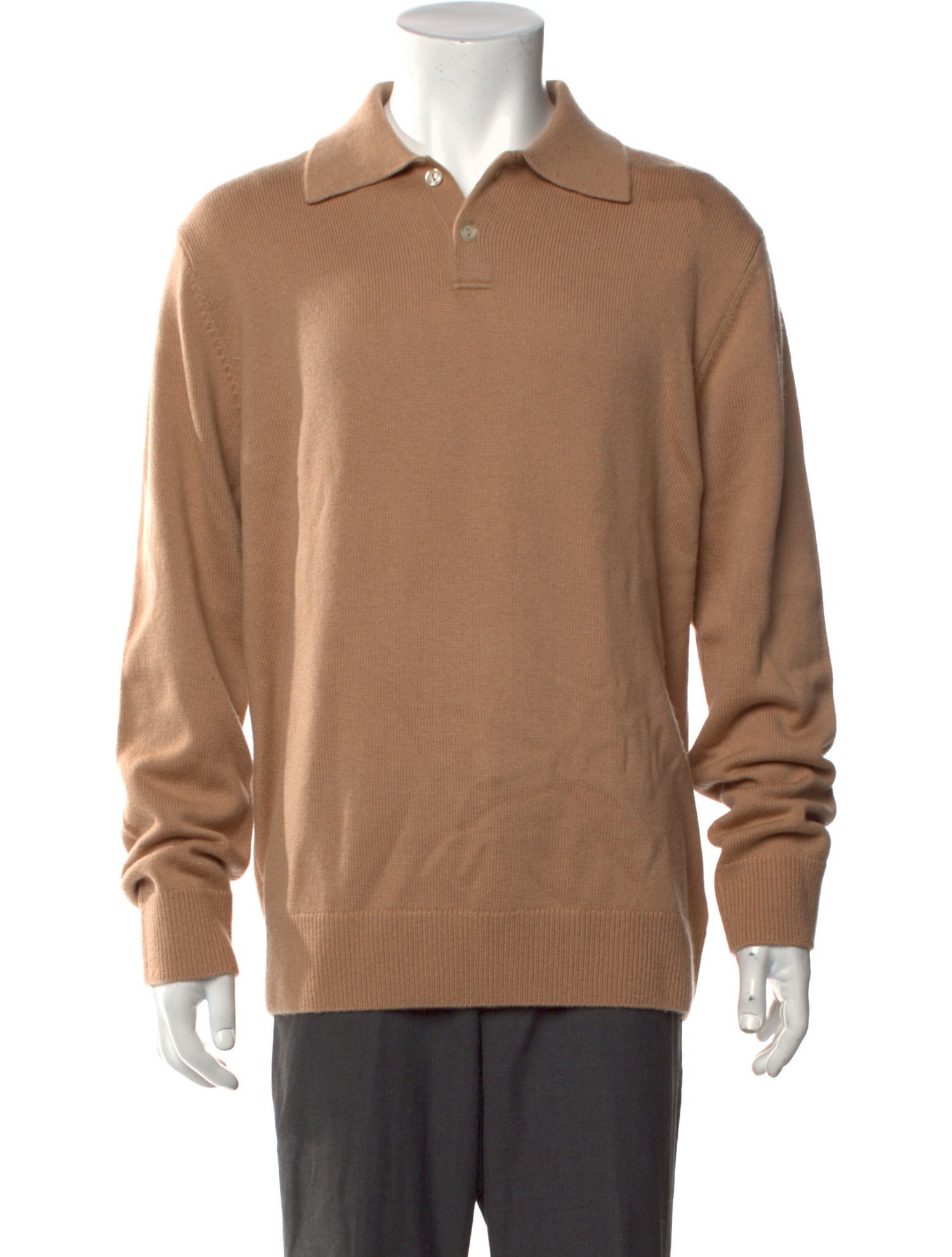 Sandro Wool Collar Polo Sweater