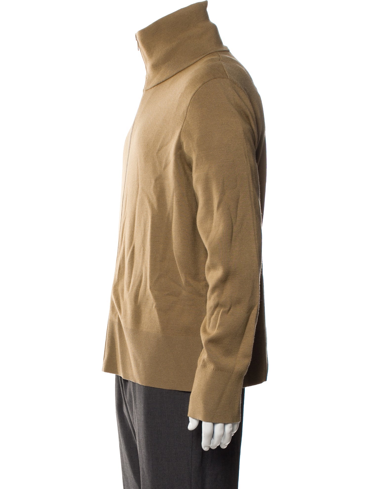 Sandro Wool Turtleneck Cardigan