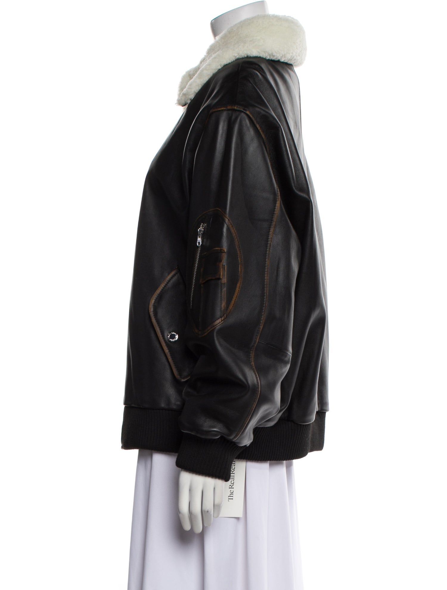 Sandro Lamb Leather Bomber Jacket w/ Tags