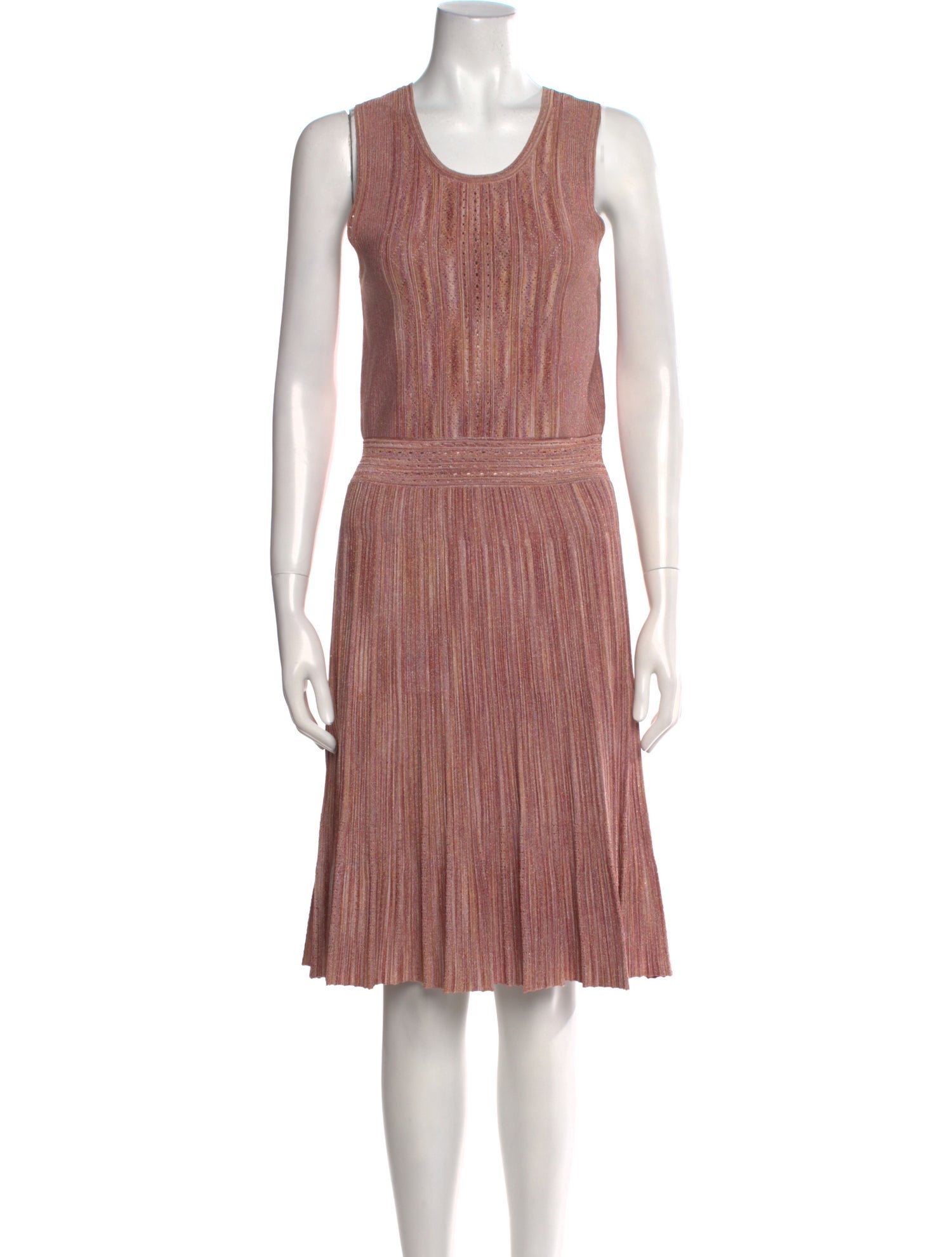 Sandro Scoop Neck Knee-Length Dress