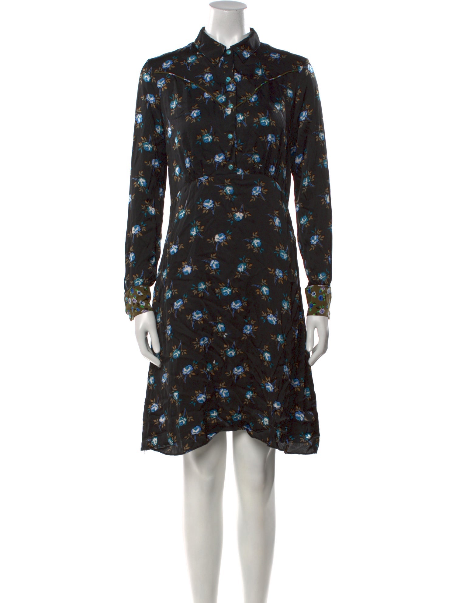 Sandro Floral Print Mini Dress