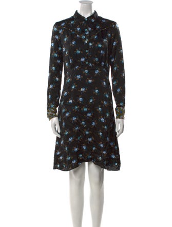 Sandro Floral Print Mini Dress