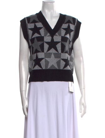 Sandro Wool Printed Sweater