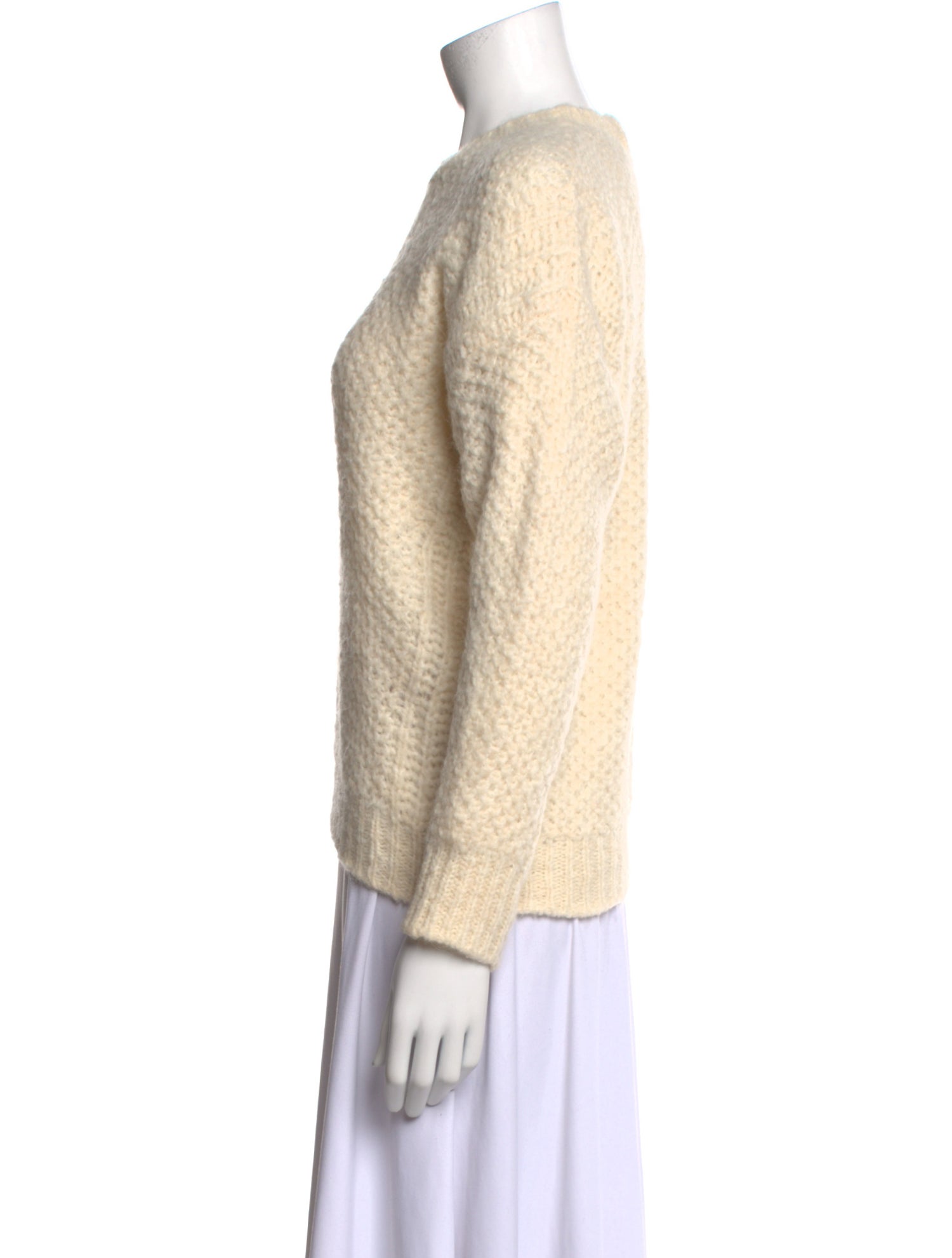 Sandro Mohair Crew Neck Sweater