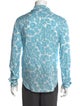 Sandro Floral Print Long Sleeve Shirt