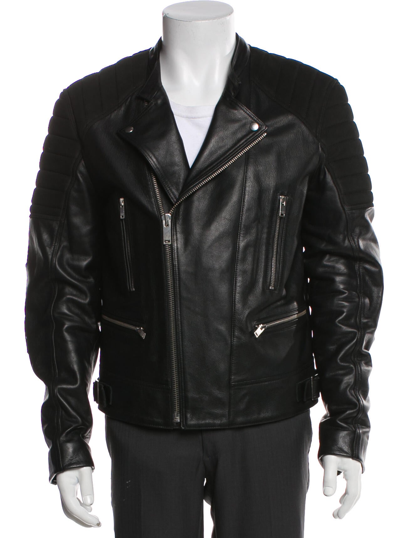 Sandro Calfskin Moto Jacket