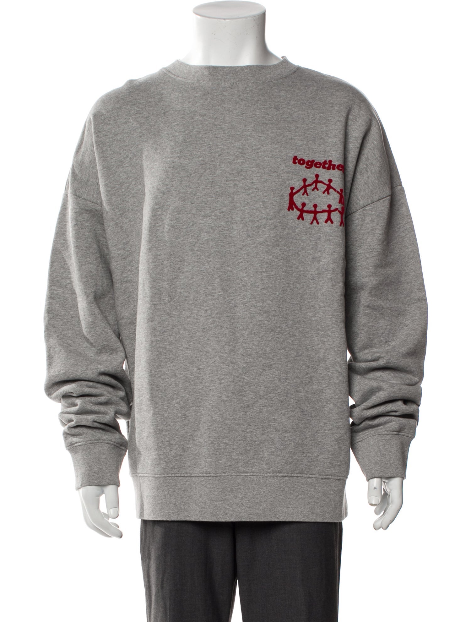 Sandro Graphic Print Crew Neck Sweatshirt