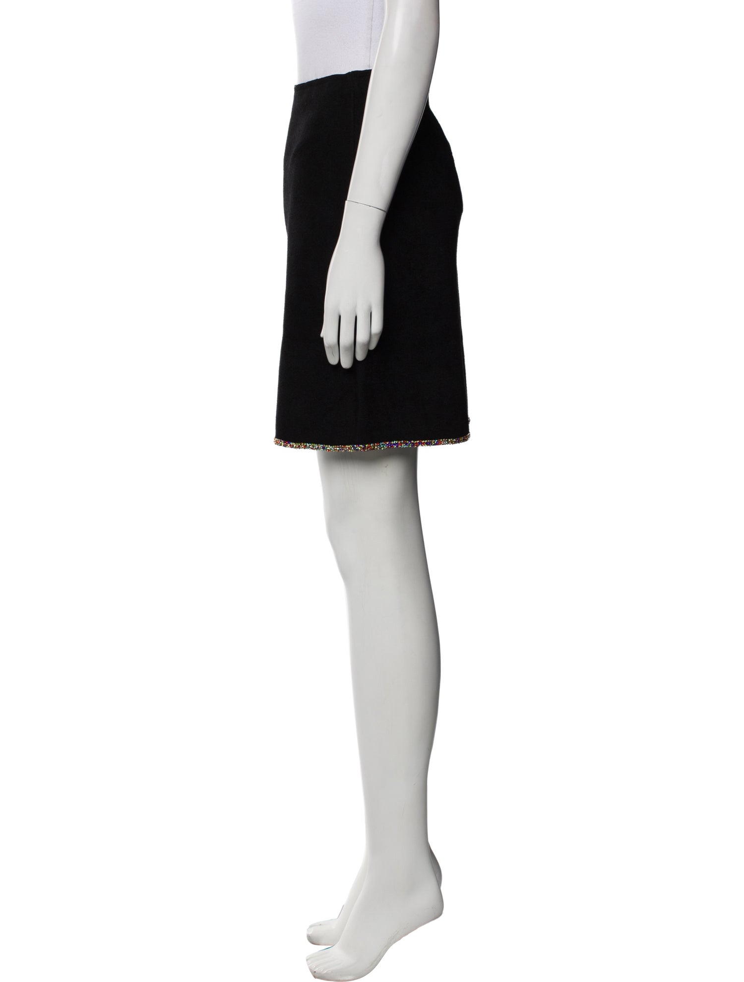 Sandro Crystal Embellishments Knee-Length Skirt