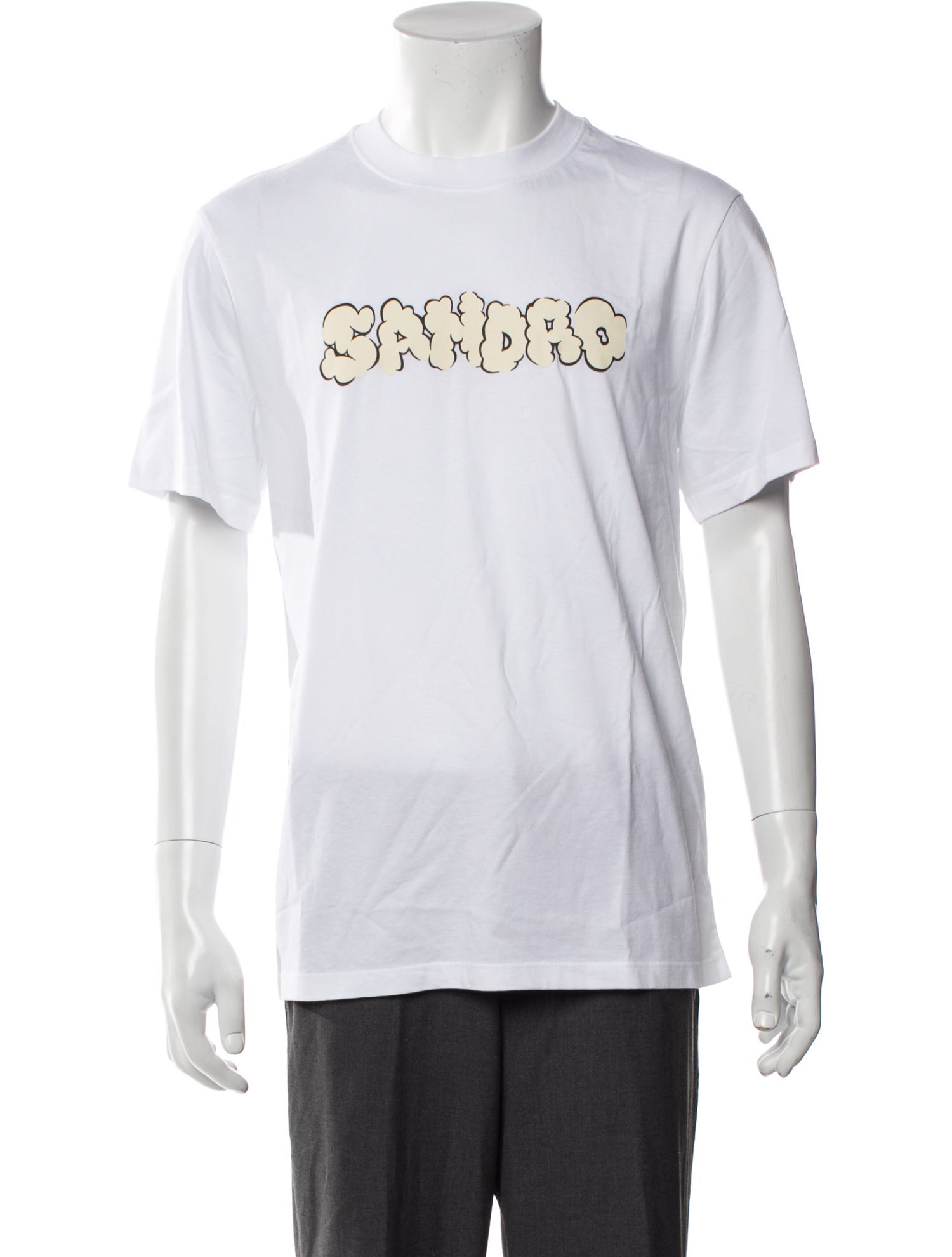 Sandro Graphic Print Crew Neck T-Shirt