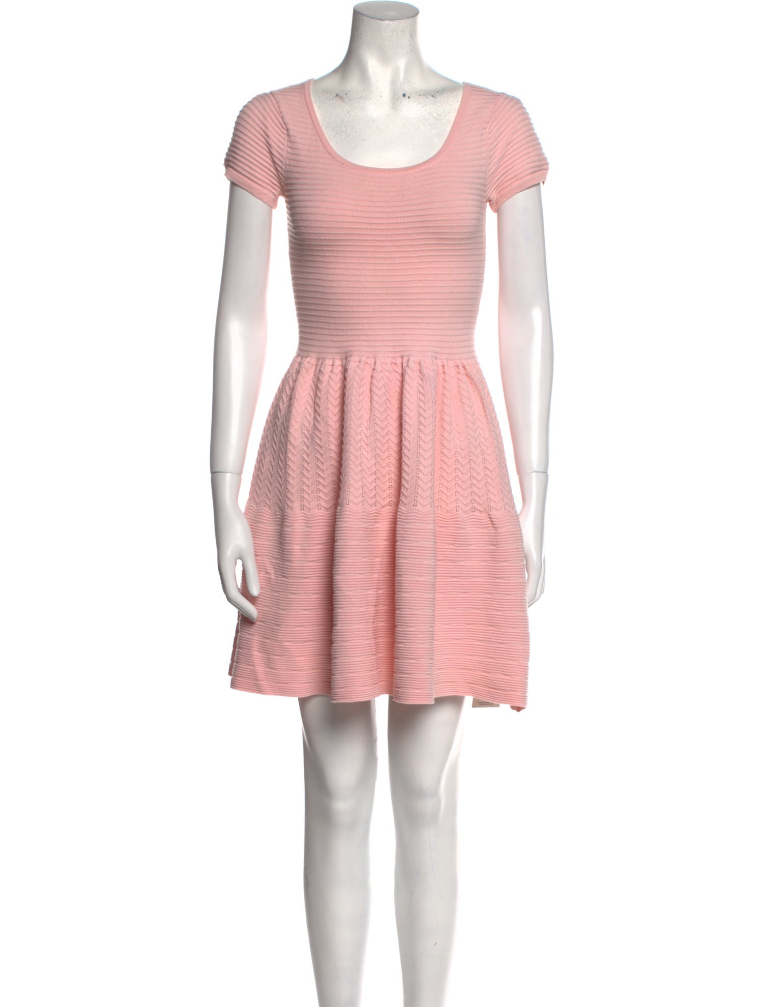 Sandro Scoop Neck Mini Dress