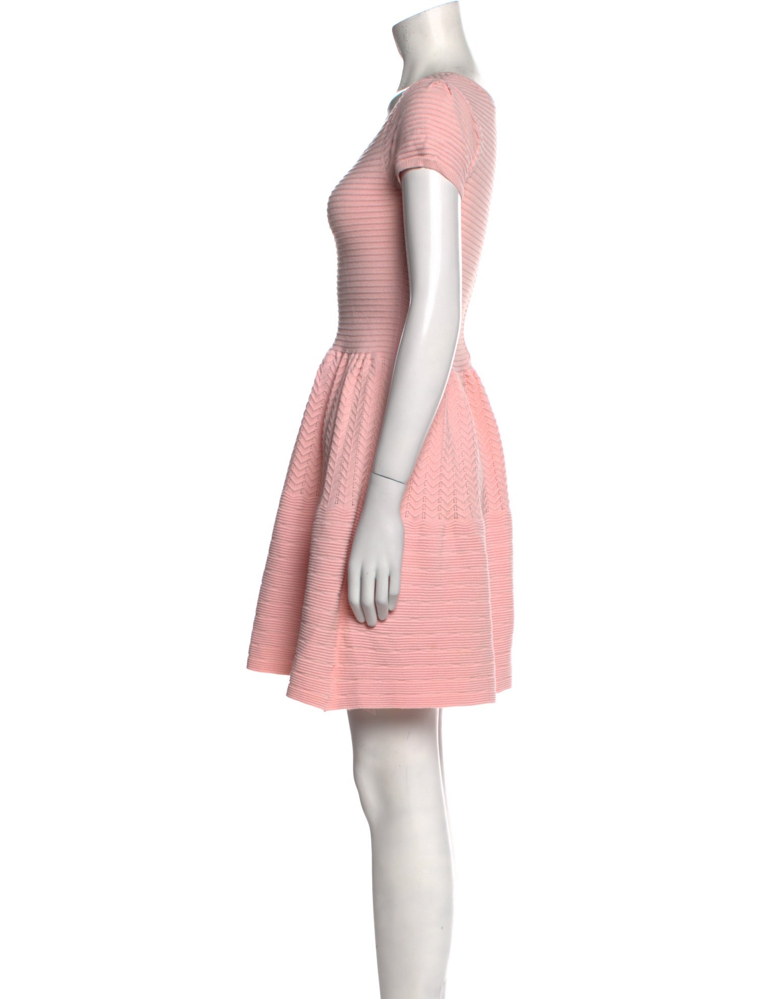 Sandro Scoop Neck Mini Dress