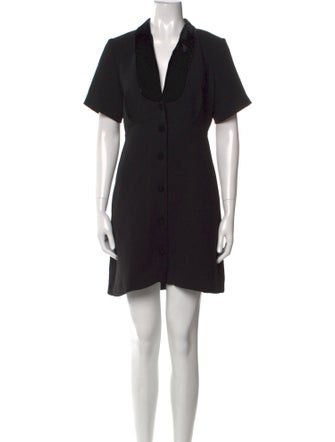 Sandro V-Neck Mini Dress