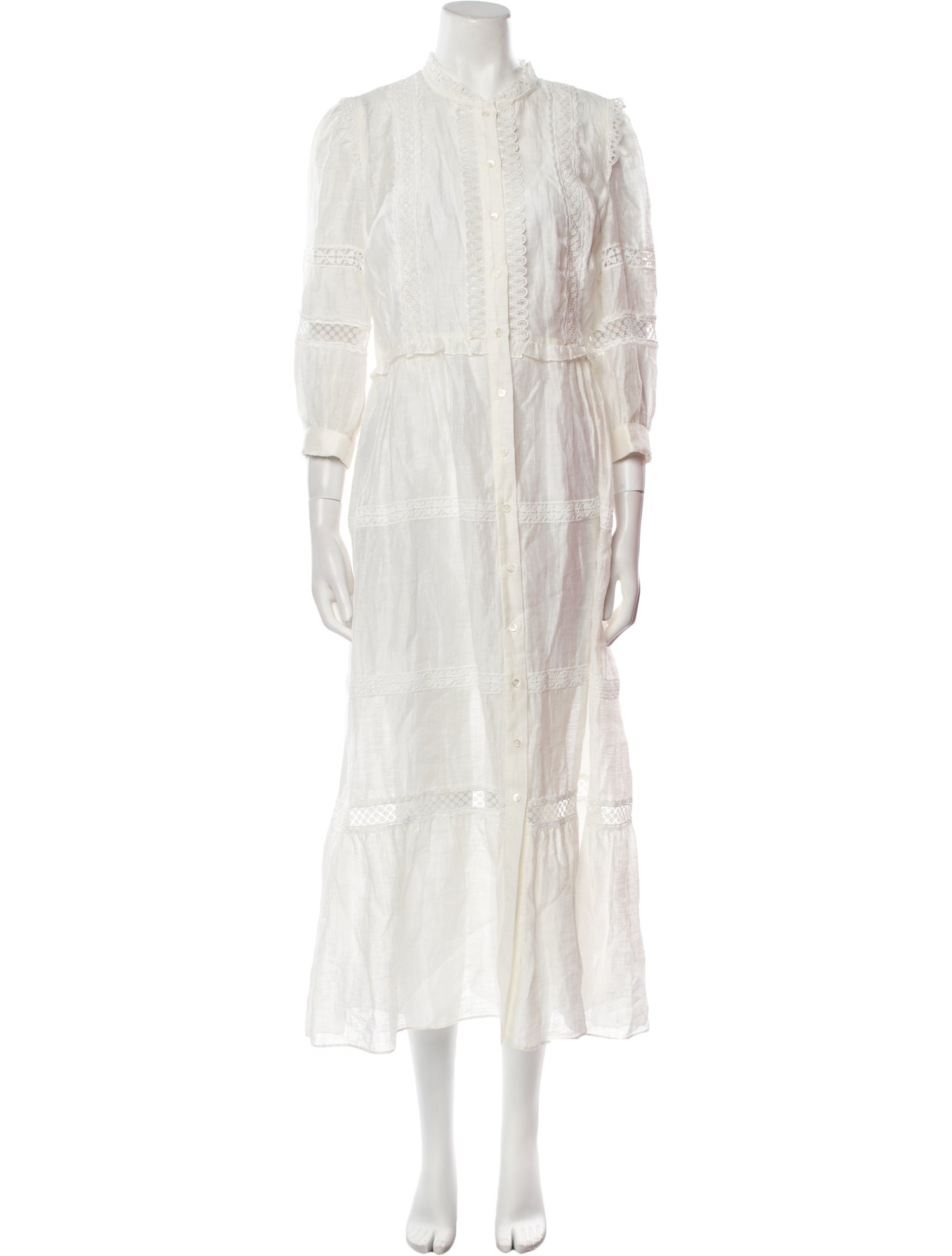 Sandro Linen Long Dress
