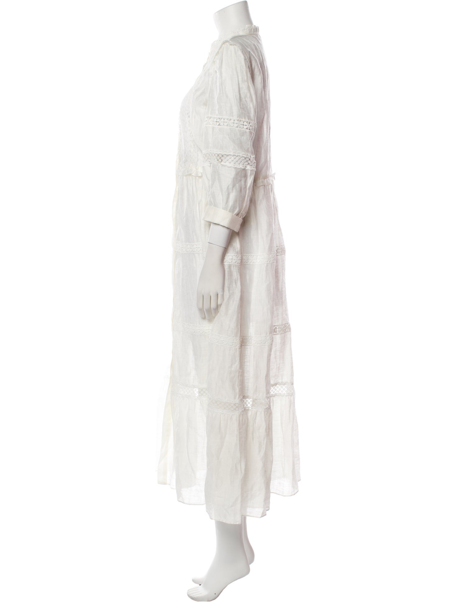 Sandro Linen Long Dress