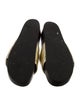 Sandro Leather Ruffle Embellishment Slides