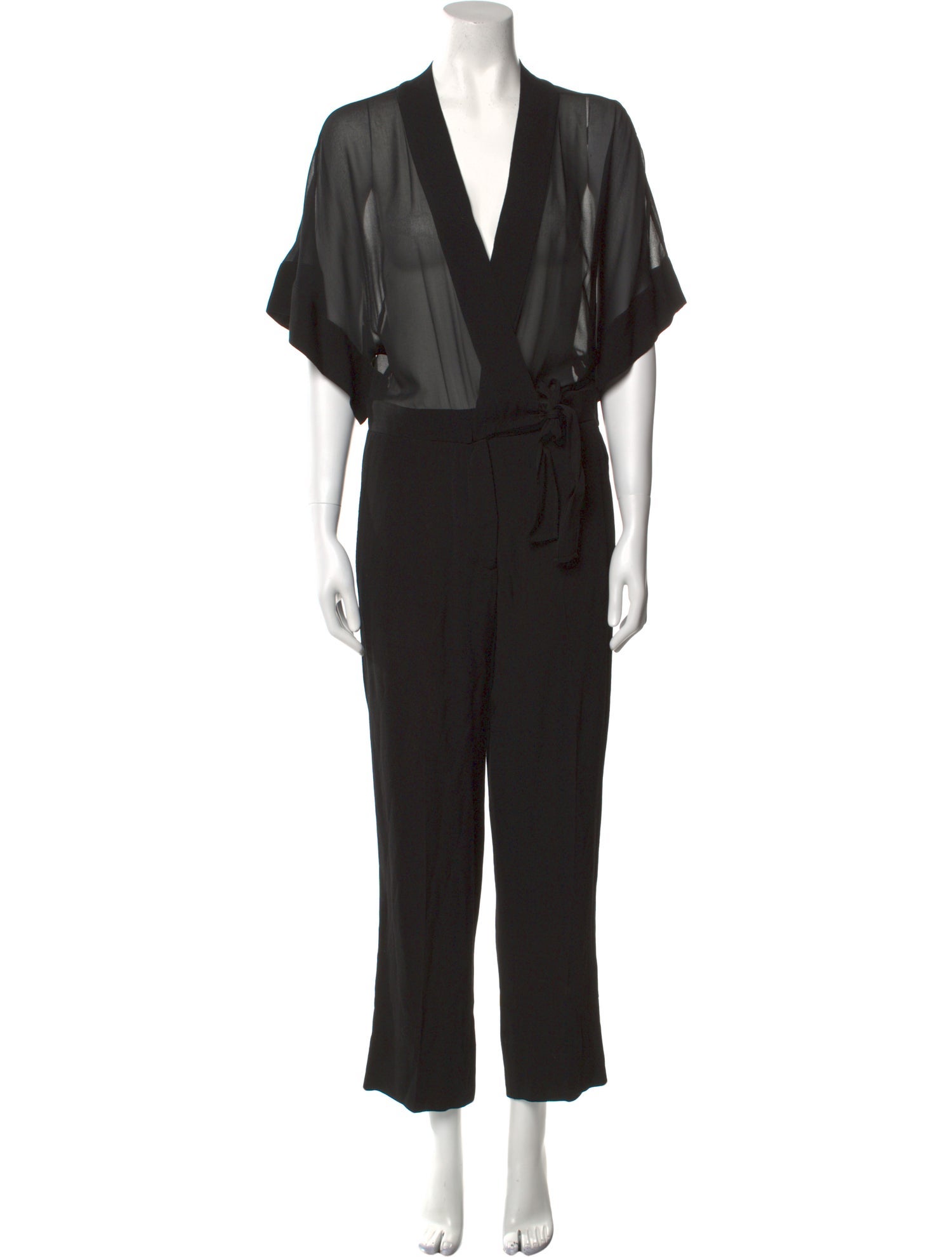 Sandro V-Neck Jumpsuit