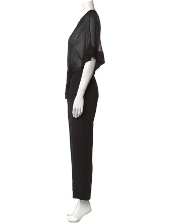 Sandro V-Neck Jumpsuit