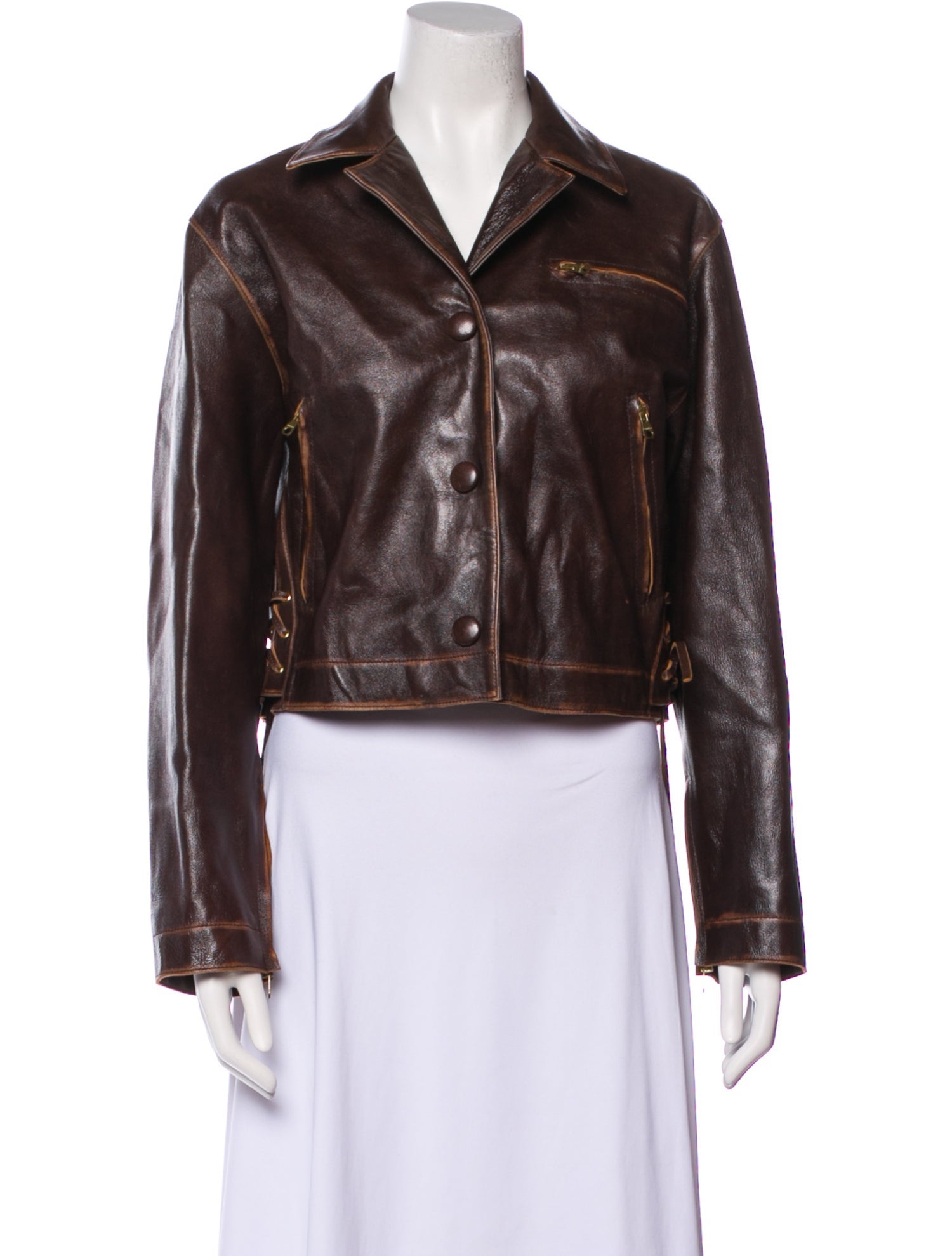 Sandro Leather Biker Jacket