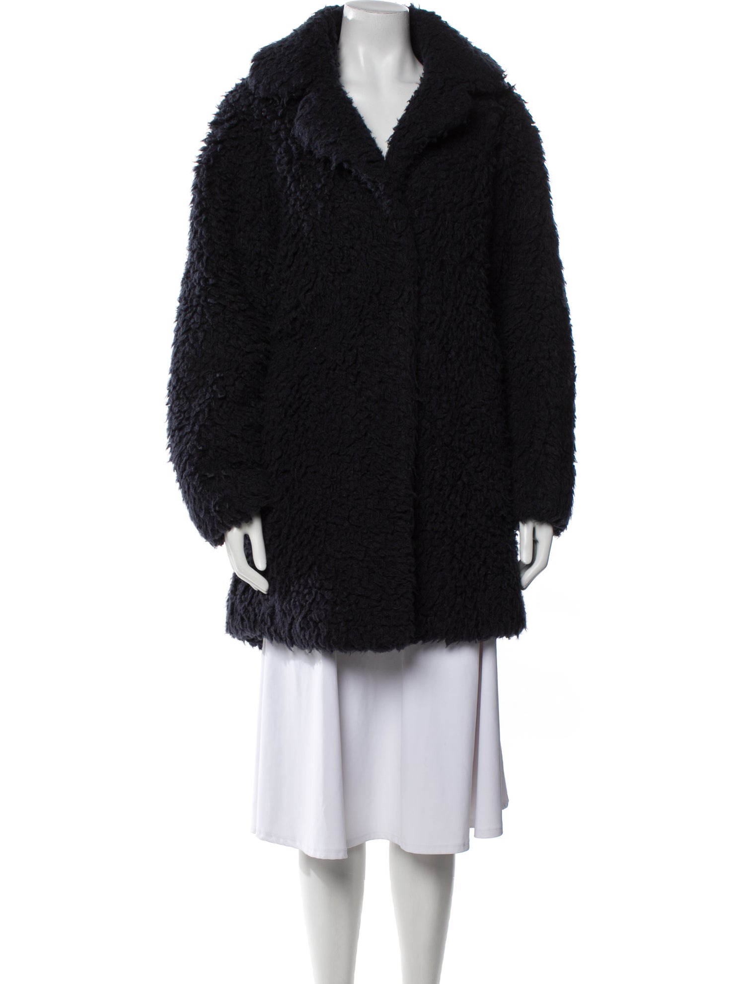 Sandro Faux Fur Faux Fur Coat