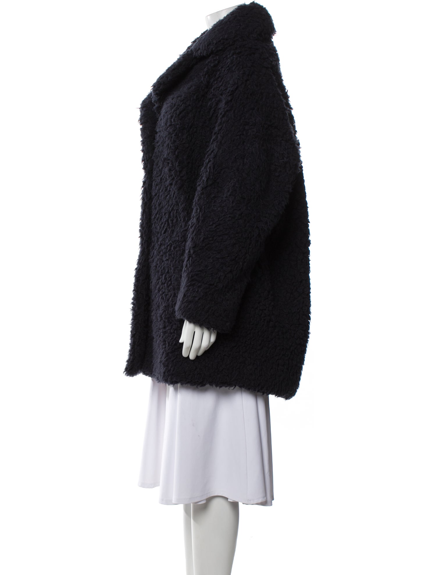 Sandro Faux Fur Faux Fur Coat